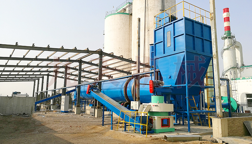 河北藥渣烘幹（gàn）機現場