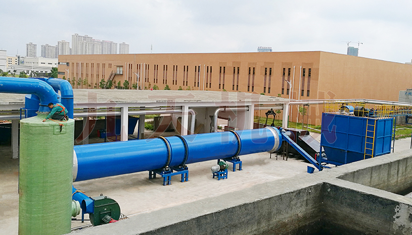 河北中藥渣烘幹機現場