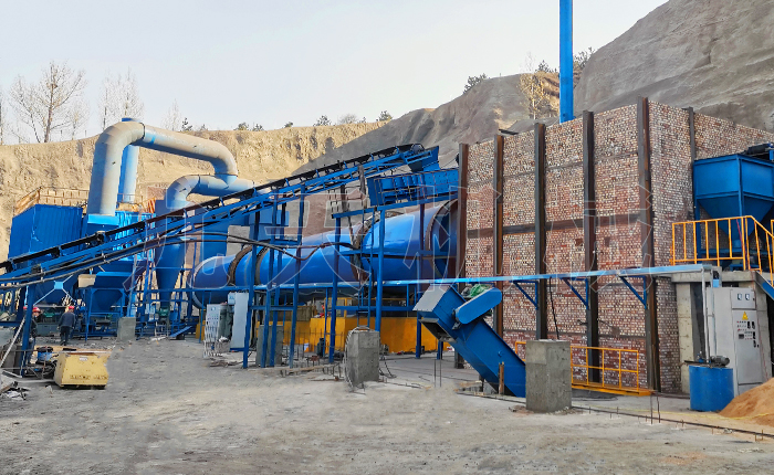 每小時500噸煤泥烘幹機設備（bèi）圖