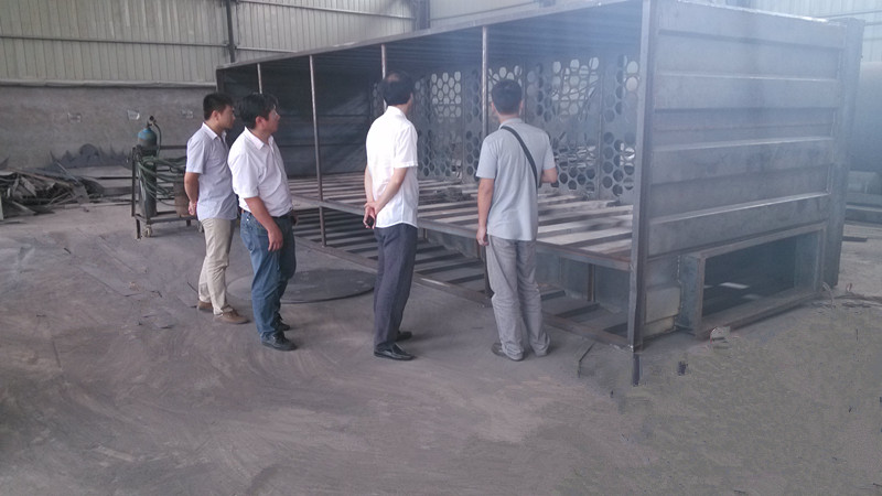 褐煤烘(hōng)幹(gàn)設備客戶考察現場