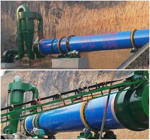 陽泉煤泥烘幹機滾筒主機落座圖(tú)