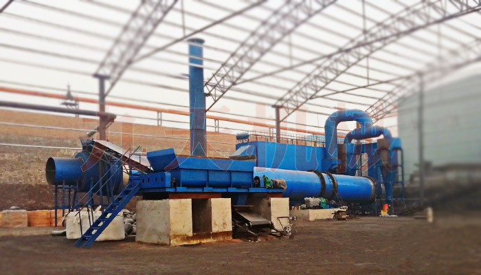 陝西煤泥烘幹機安裝圖