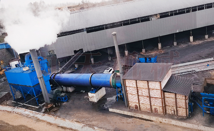 山西煤泥烘幹機（jī）運行現場圖