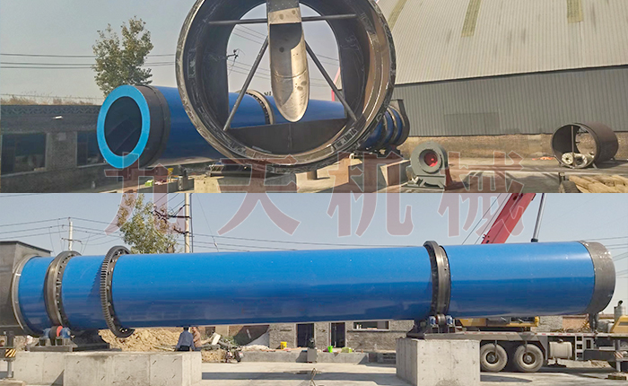 山西煤泥烘幹(gàn)機吊裝